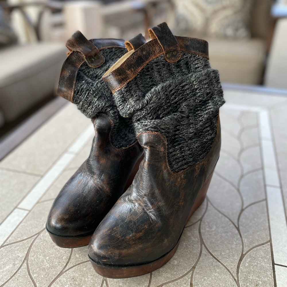 EUC Bed Stu Bruges Slouch Platform Boots